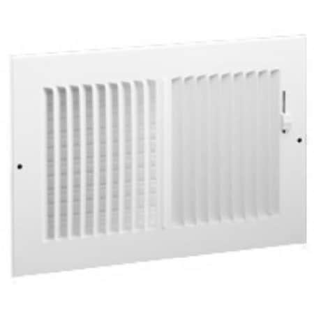 Swivel 382W10X6 White 2 Way Sidewall Register; 10x6 in SW564560